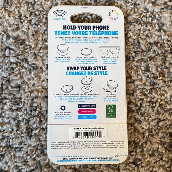 Astronaut Holding an American Flag Popsocket - Picture 2 of 2